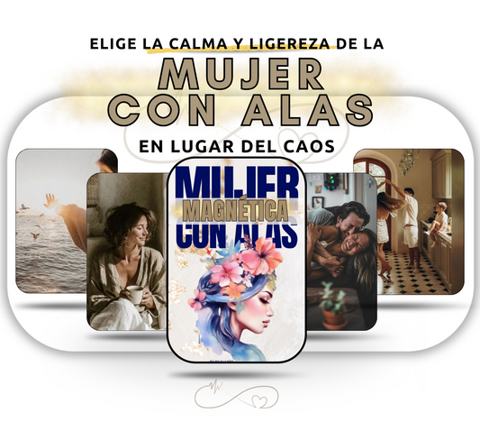 Mujer con Alas, madre ligera y feliz